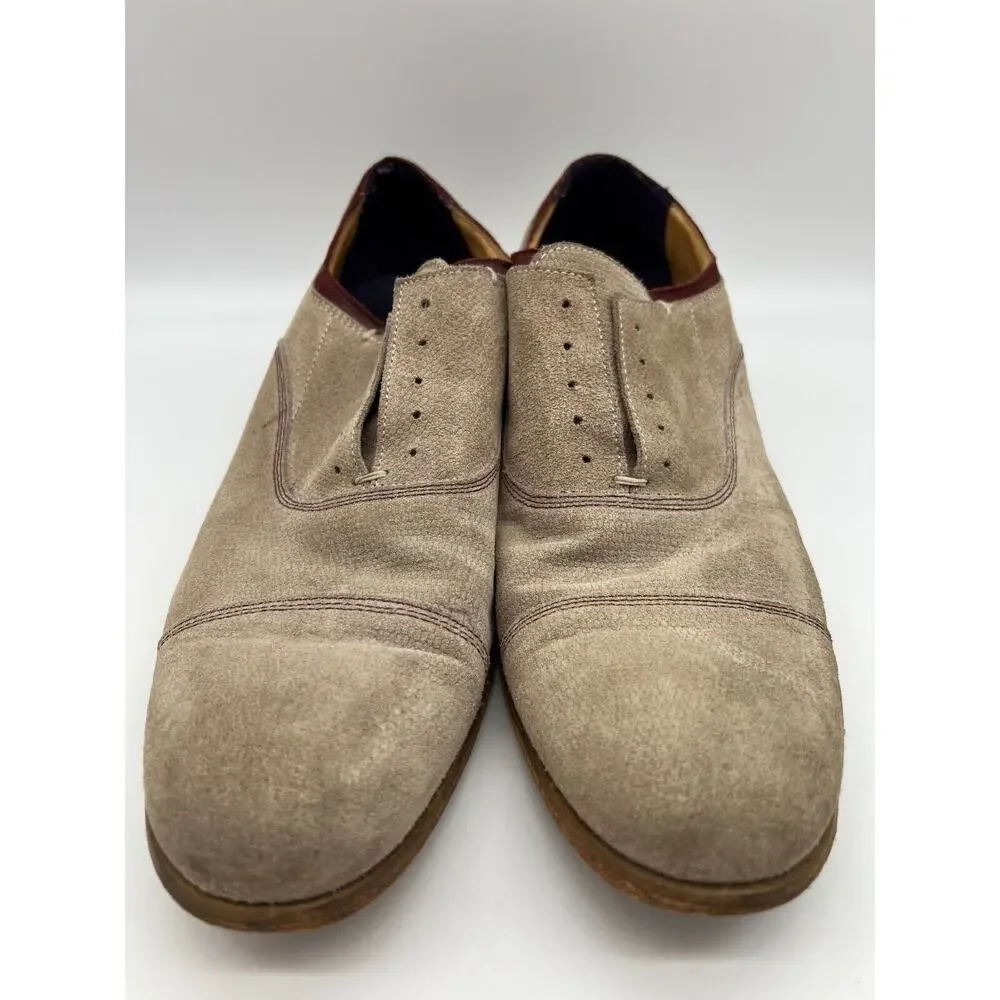 Robert Graham Men Palos Verdes Beige Oxford Shoe US 12D RARE